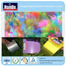 Heiße Verkaufsepoxid-Farben-gelbe purpurrote silberne Metallspray-Pulver-Beschichtung